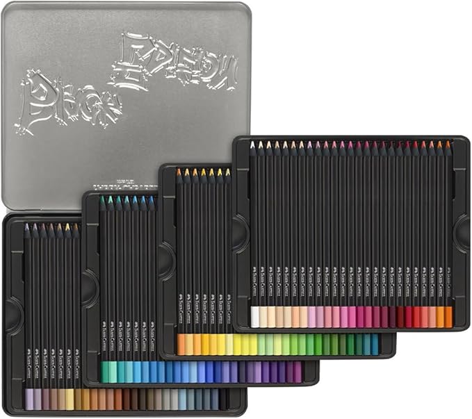 Faber-Castell Black Edition Colored Pencils, Classic 1 Count (Pack of 100)