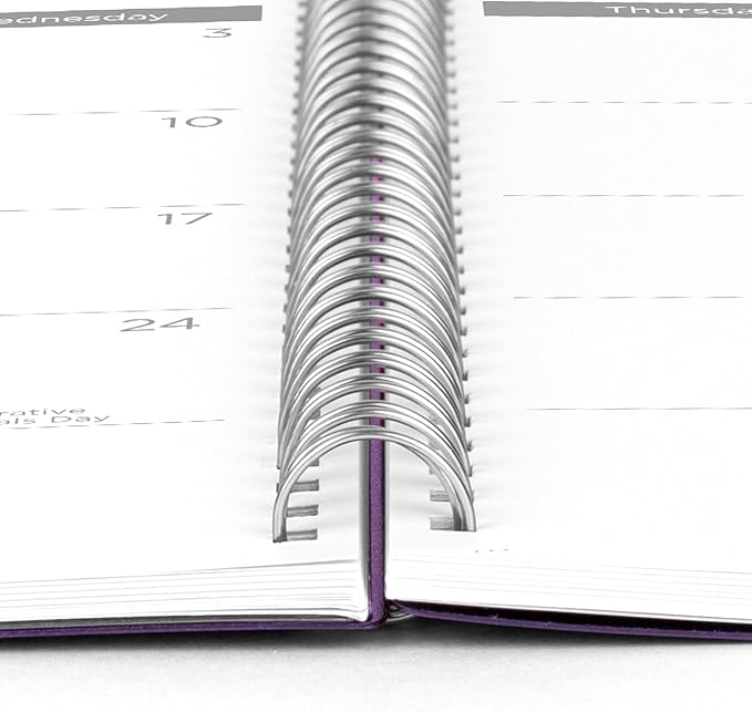 Mead Planner 2024-2025 Academic, Weekly & Monthly, 8 1/2" x 11", Large, Basic, Purple (CAW62059)
