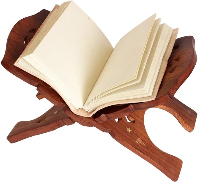 Artisans Of India Beautifully Hand Carved Quaran Holy Bible Display Holder/Book Stand