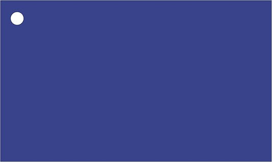 Colonial Cards: 150 Color Cardstock 3" x 5" Index Cards, Unruled with Corner 1-Hole Punched and 4 Binder Rings, Dark Blue