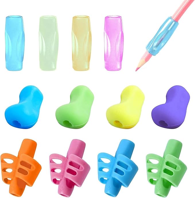 12 PCS Pen Grip, Grips for Pencils, Pencil Holder for Kids Handwriting