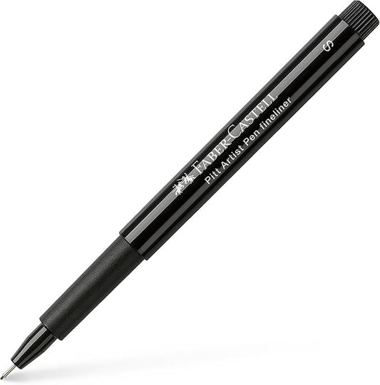 Faber-Castell Art & Graphic Pitt Artist Pen Fineliner India Ink Pen, Black, Single Pitt Pen, for Art, Craft, Drawing, Sketching, Home, School, University, Colouring