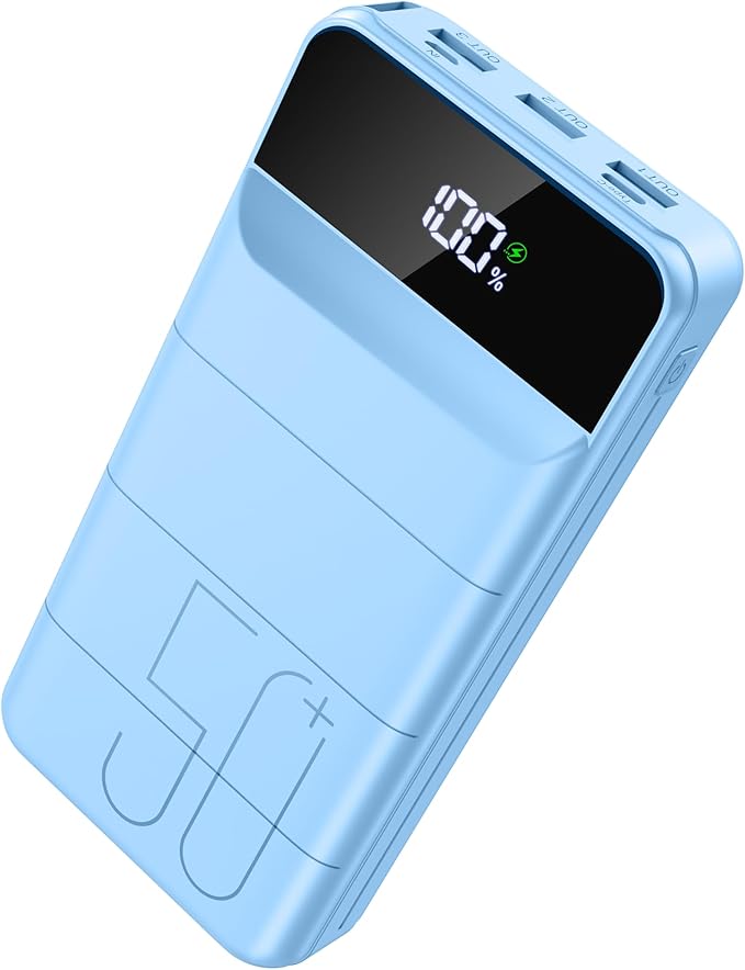 LOOPEAK Power Bank 50000mAh 22.5W Fast Charging Portable Charger, USB C Quick Charge with 3 Outputs & 2 Inputs, LED Display
