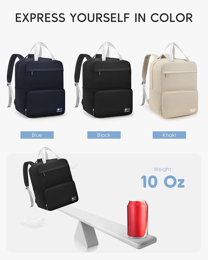 Lightweight Personal Item Bag 17x10x9 Ultralight 0.5lb Foldable Travel Backpack for Women Men College Casual Daypack