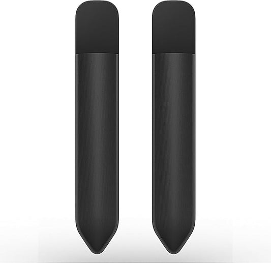 MoKo Pencil Holder Sticker Fit Apple Pencil Pro, iPencil USB-C, Apple Pencil 1st/2nd Generation, Elastic Pencil Pocket Pouch Adhesive Sleeve Attached to iPad Case for Stylus Pens, 2 Pieces Black