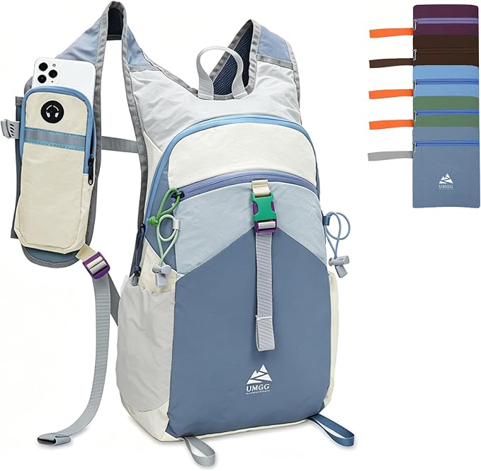 15L Small Hiking Backpack Travel Daypack Colorful Lightweight Packable Foldable Casual Backpack for Women Men