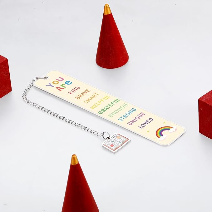 Bookmarks for Kids, Back to School Gifts for Students, 5th 8th Grade School Supplies for Girls Boys, College Dorm Room Essentials for Guys, Book Marks for Reading Kids, Inspirational Bookmarks