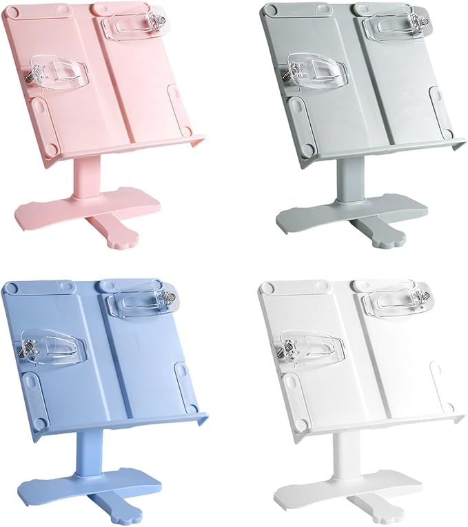 Adjustable Books Stand with Foldable Design Reading Holders for Home School Use Multi Angled Reading Stand