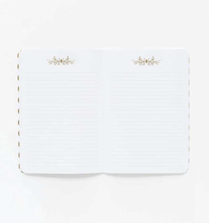 RIFLE PAPER CO. Garden Party Stitched Notebook Set, Set Of 3 Colorful Notebooks, 64 Ruled Pages With Gold Ink, Full Color Canvas Cover With White Text Paper Interior (6" W × 8.5" L)