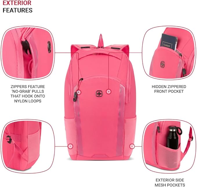 SwissGear 8117 Laptop Backpack, Black, 17.75 In