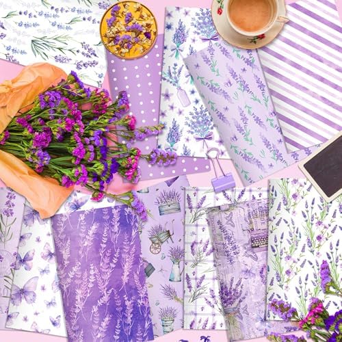 24 Pieces Purple Lavender Themed Mini Pocket Notebook Journals 12 Distinct Flower Butterfly Floral Stripes Designs Memo Notepads for Home Office Stationery Supplies Lavender Themed Party Favors