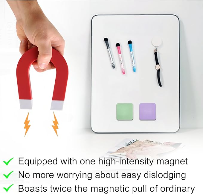 OWLKELA 48Pcs Dry Erase Erasers, White Board Erasers with Magnetic, Suitable for Office, Classroom, Home