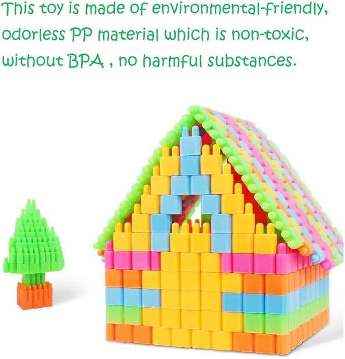 610PCS STEM Building Blocks Construction Toy - Child Branin Development Preschool Kindergarten Toy Learning & Education Toys for Preschool Learning Activities