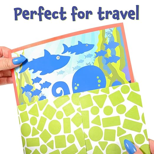 READY 2 LEARN Magic Scratch Paper - Sea Life - 10 Vibrant Scenes - Scratch Art for Kids - Reveal Colorful, Underwater Designs