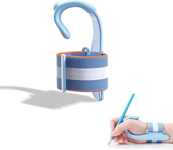 Pencil Grips for Kids Handwriting, Pencil Holder for Kids with Adjustable Wrist Support, Toddler Pencil Grip for Preschool and Kindergarten Writing Practice