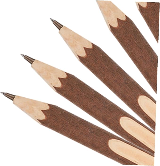 Wooden Ballpoint Pens Tree Bark Texture 13cm Natural Branch Writing Pens Biodegradable 10pcs Portable Office School Supplies