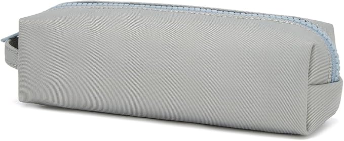 Pencil Case Soft School Pencil Pouch Bag for Easy Carry Stylish and Durable (Light Gray)