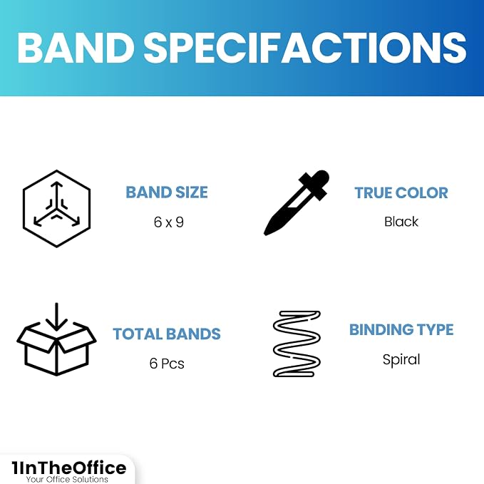 1InTheOffice Graph Ruled Notepad 6x9, Spiral Steno Pads, Top Bound, Quad Ruled, 80 Sheets/Pad, (6 Pack)