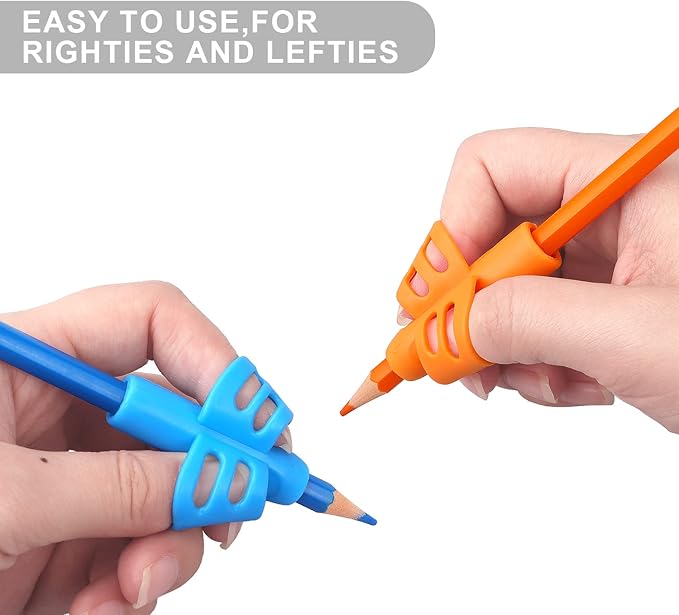 6 Pack Pencil Grips for Kids Handwriting Pencil Grippers, Pencil Writing Aid Grip Posture Correction Tool for Kids Toddler Children Special Needs
