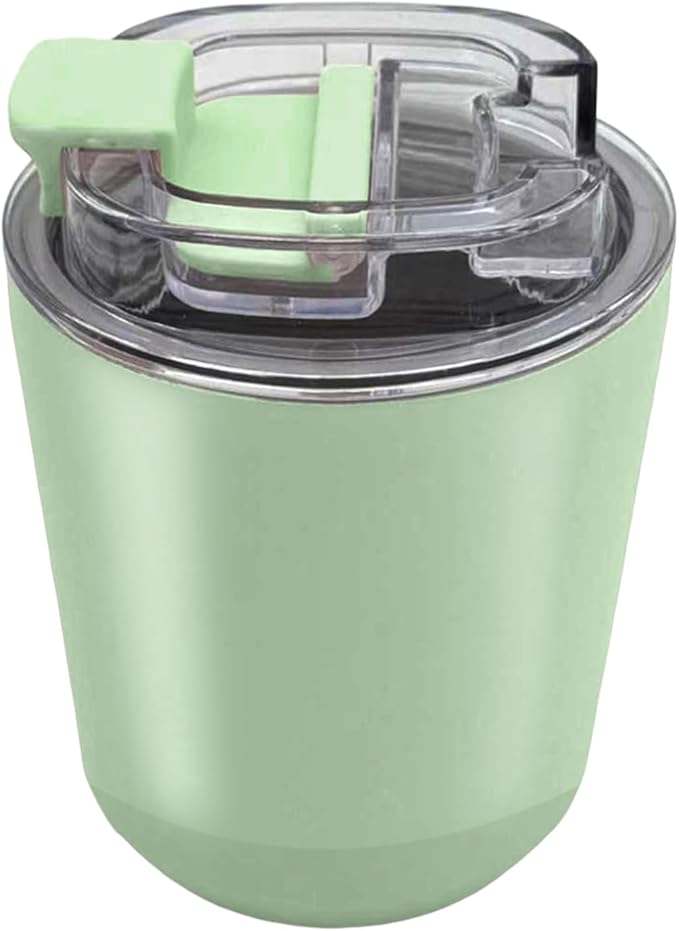DEQIANG Travel Coffee Cup, Coffee Cup Travel with Lid, Insulated Coffee Mug for Hot & Cold Beverages, Great Gift Choice for Coffee Lovers, Office Workers, Hikers & Commuters (Green, 8.5 oz)
