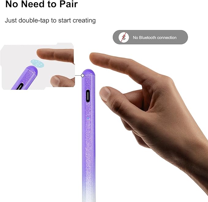 Stylus Pen for ipad, Active Pencil with Quick Charge, Palm Rejection Tilt Sensor, Magnetic Pen Compatible with 2018-2022 iPad Pro 11"/12.9"/10/9/8/7/6,iPad mini 5/6,iPad Air3/4/5