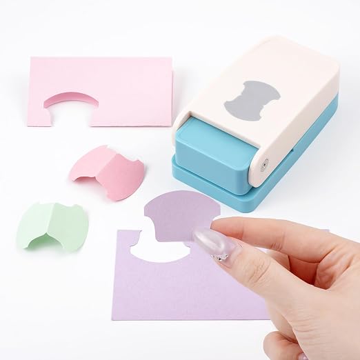 Tab Punch, Tab Puncher for Paper Crafts, DIY Index Tabs Puncher Loose Leaf Separator Label Punches for Planner Inserts, Bible Tabs, Journaling DIY Scrapbooking Notebook Handmade Craft Project