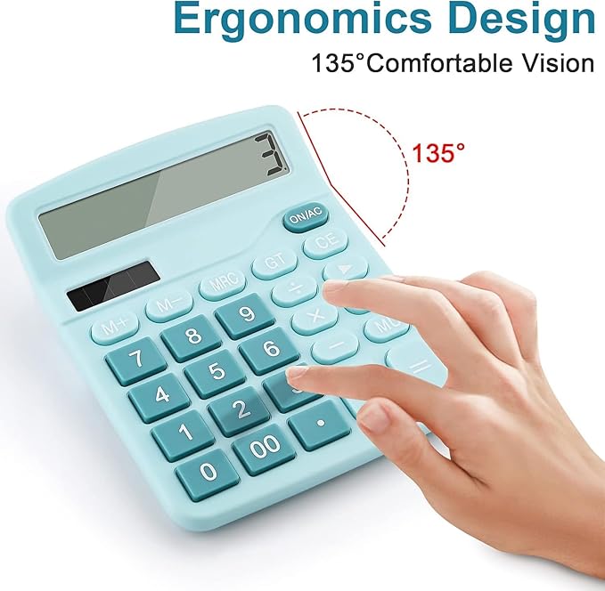 Desktop Calculator Solar Calculator Office Desk Calculator for Home, School & Business