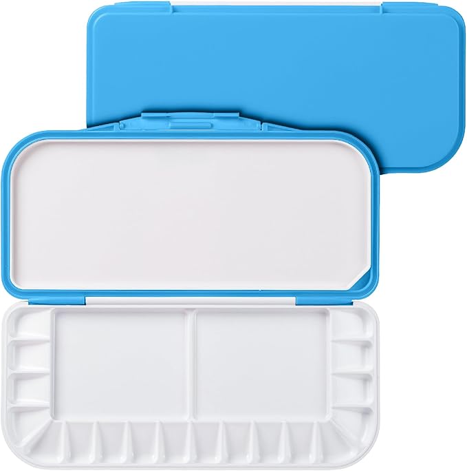 Mr. Pen- Airtight Watercolor Palette with Lid, 18 Wells & 2 Mixing Areas, Lightweight Sealing Paint Palette for Travel, Painting, Watercolor Mixing, Art Class and Studio Use