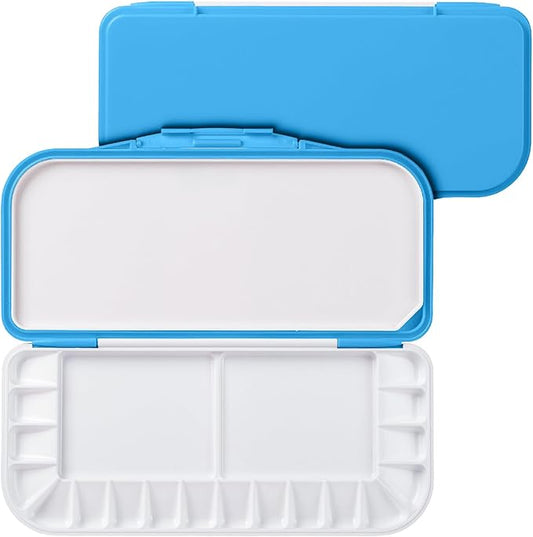 Mr. Pen- Airtight Watercolor Palette with Lid, 18 Wells & 2 Mixing Areas, Lightweight Sealing Paint Palette for Travel, Painting, Watercolor Mixing, Art Class and Studio Use