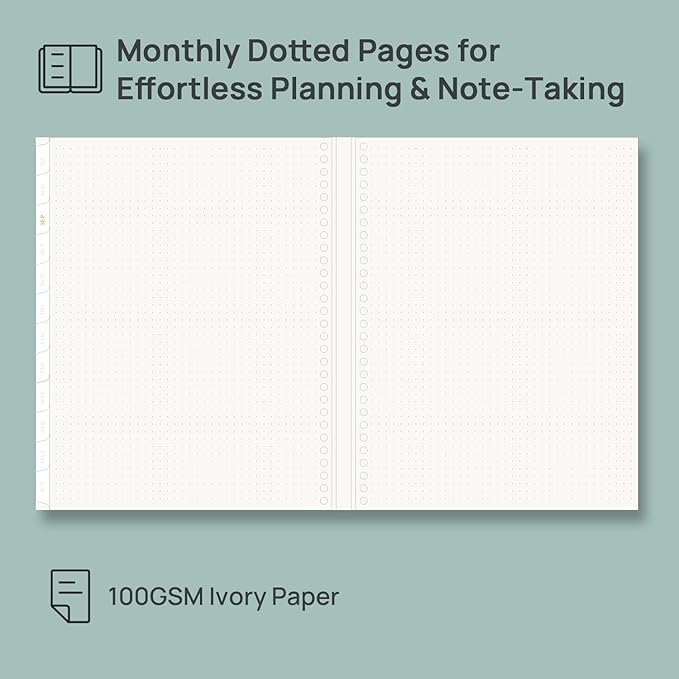 POPRUN 2026-2027 Monthly Planner, 18 Month Calendar (July 2026-Dec 2027), 7.5" x 9.5" B5 Spiral Hardcover Organizer with Dotted Note Pages, Professional Appointment Book for Business Office, Students & Teachers - Violet