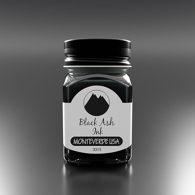 Monteverde USA Ink with ITF Technology, 30 ml Black Ash (G309BA)