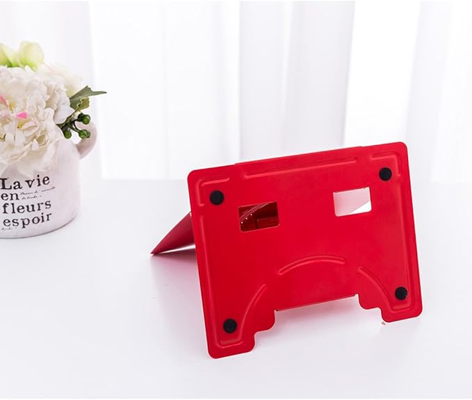 Book Stand 68 Angle Adjustable and Portable Reading Stand Tablet/Cookbook/Textbook/Sheet Music/Tablature/Painting/Book Stand Document Holder - Red