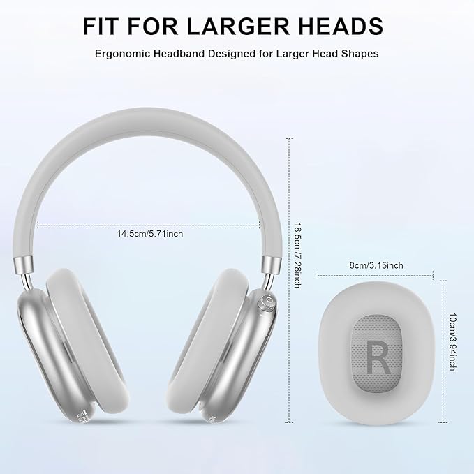 NC95 Hybrid Active Noise Cancelling Headphones with Knob Control, 120H Playtime Over Ear Headphones Wireless Bluetooth 6.0, App Control, Hi-Res Audio, Comfort Fit, Clear Calls for Travel/Workout