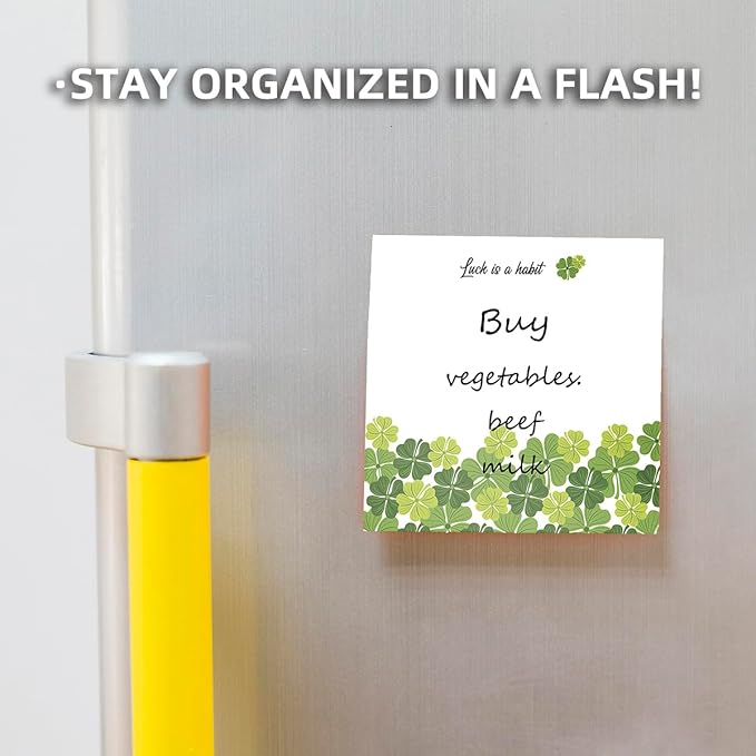 Cute Floral 4-Pad/200 Sheets 3x3in Sticky Notes Set, Adorable Memo Pads with High-Adhesive, Reusable Tearable Post it Notes for Journal Planners Office School Home, Bulk Stationery Gift