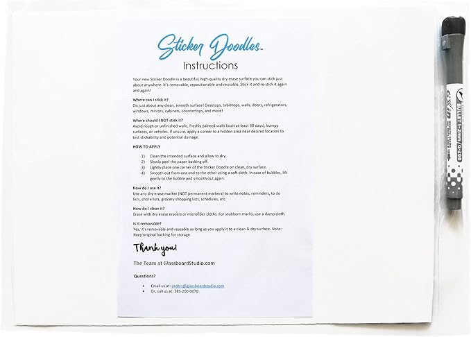 Dry Erase Weekly Calendar Planner Sticker Decal | Removable & Reusable | Magnetic Fine-Tip Marker Included (9 x 12 inches, Rose & Gold)