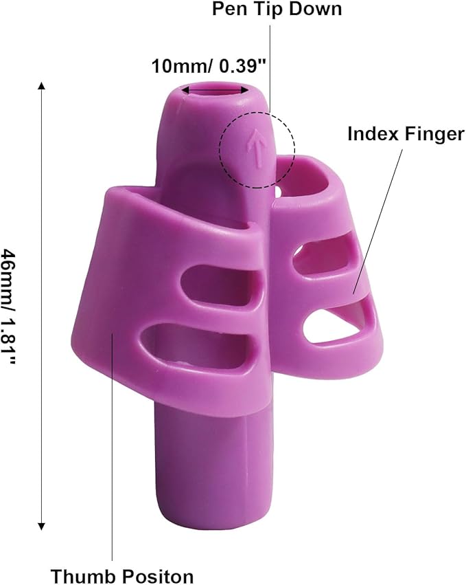 6 Pcs Pencil Grips Kids Handwriting, Multicolor Grip Posture Correction Writing Aid Tool Grippers, Perfect Pencil Holders for Home Schooling/Preschoolers