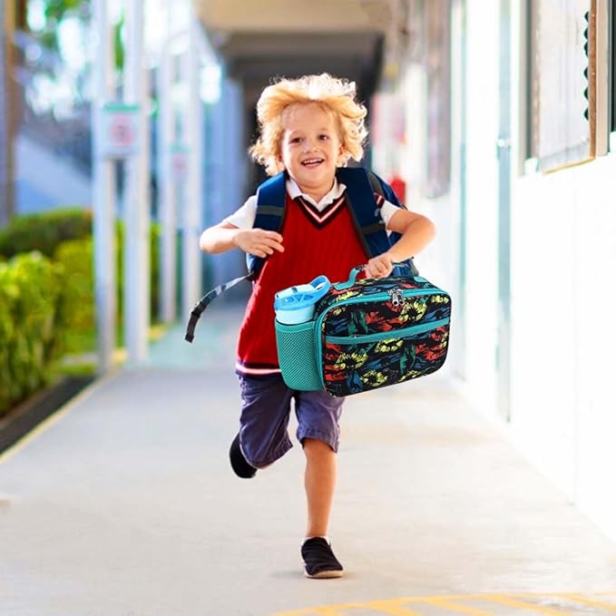 RHCPFOVR Kids Lunch Bag - Insulated Lunch Box for Boys Girls,Washable Lunch Bag and Reusable Toddler Leak-proof Lunchbox for School and Daycare