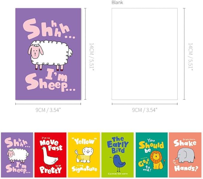 Monolike Mini Storytown Ver.2 Blank Note 6P A SET_105x148mm, 48pages