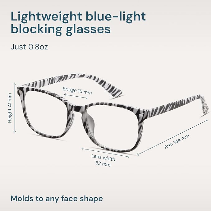 Gaoye Eyewear Frames for Men - Blue Light Blocking Square Glasses, Anti UV Ray Computer Gaming, Blue Blockers for Women