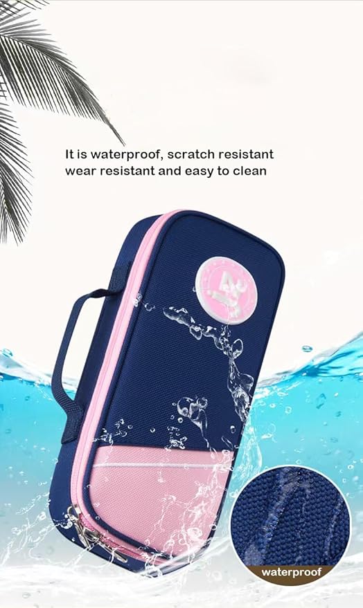 Large Capacity Pencil Case, Premium Oxford Pencil Pouch, Kawaii Cute Pen Case Stationery Bag for Girl Boy Teen Aesthetic School Supplies, Makeup Bag, Box Organizer for Office Desk Accessories, Pink