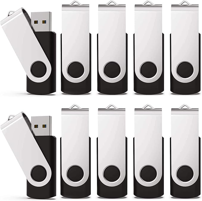 KEXIN 2GB 100 Pack USB Flash Drive - Thumb Drive with LED Indicator - Black
