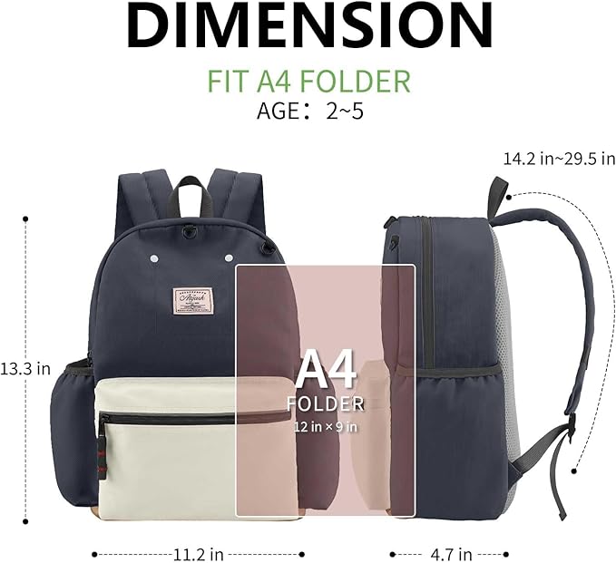 Toddler Backpack for Boys 2-5: Preschool Kindergarten 13" Daycare Backpacks Fit A4 Folder