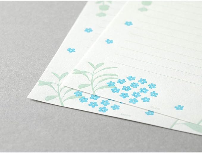 Midori Stationery Typography Scattered Floral Pattern 20559006