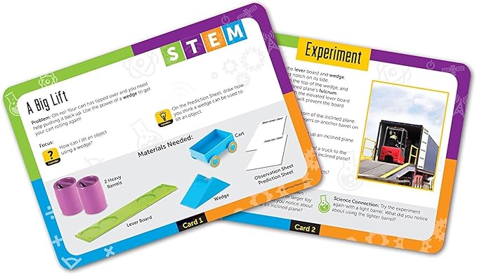 Learning Resources STEM Simple Machines Activity Set - STEM Engineering Kits for Kids, Simple Machines Kit for Classroom, Pulley Machine, Engineering Activities, Force and Motion Science Kit
