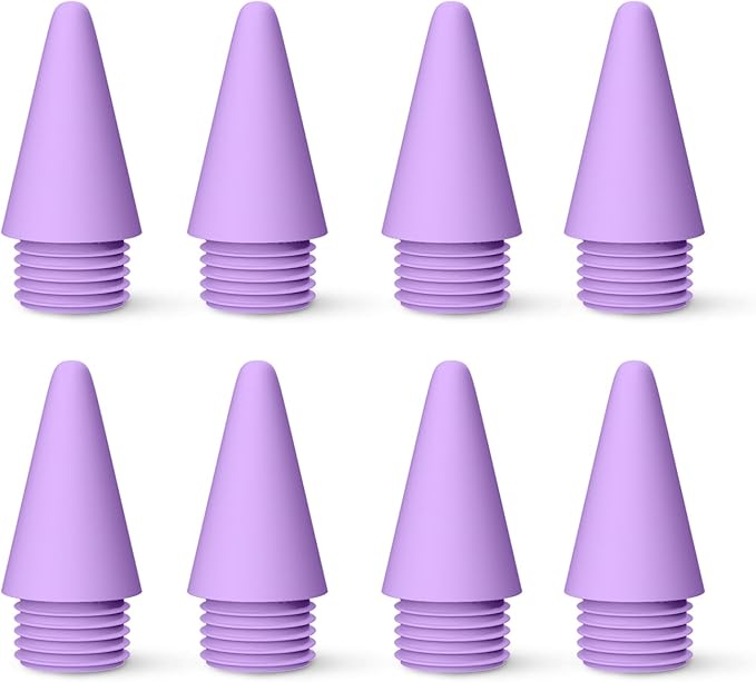 MEKO 8 Pack Replacement Tips for MEKO Fast Charging iPad Pencil ONLY-Purple