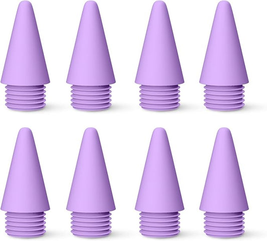MEKO 8 Pack Replacement Tips for MEKO Fast Charging iPad Pencil ONLY-Purple