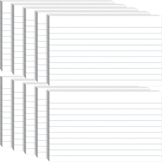 Index Cards 5x8, 200 Sheets, Ruled White Flash Cards for Effective Studying and Note-Taking, Premium Note Cards, Essential School Supplies for College & Office, Home Organization & Study Supplies