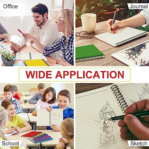 Yahenda Spiral Notebook College Ruled Journals Notebooks Lined 8.3 x 5.5 Inch Note Books Bulk A5 Writing Notebooks Thick Paper Notebook for Office Business School Supplies (Mixed Colors,18 Pcs)