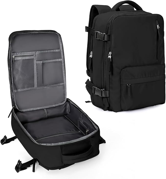 WONHOX Large Travel Backpack Carry on Flight Approved Laptop Work Business Backpack for Women Men Mochila de Viaje