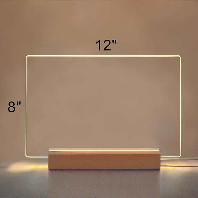 SetGame LED Note Board with 7 Colors Pen, Light Up Dry Erase Board Neon Art Creative Drawing Board for Kids & Adults/Back to School/Birthday Gift, Teens DIY Glowing Doodle Tablet with Stand